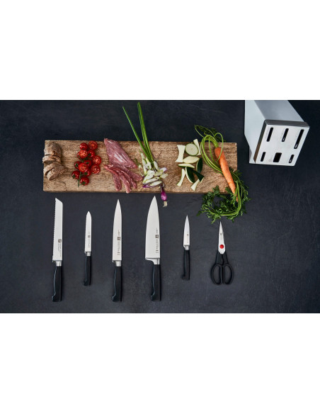 Zestaw Noży Samoostrzących Zwilling Four Star 35148-207-0 7 Elementów Biały