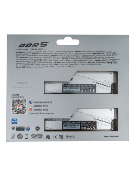 Pamięć Ram Dimm 32Gb Ddr5-6000/Kit2 Pvxr532G60C30Km Patriot