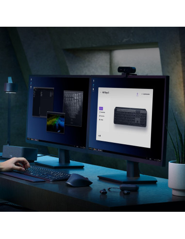 Logitech Mx Keys S Klawiatura Uniwersalne Rf Wireless + Bluetooth Qwerty Amerykański Międzynarodowy Grafitowy