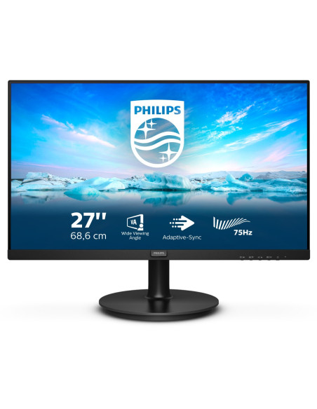 Philips V Line 272V8La/00 Monitor Komputerowy 68,6 Cm (27") 1920 X 1080 Px Full Hd Led Czarny