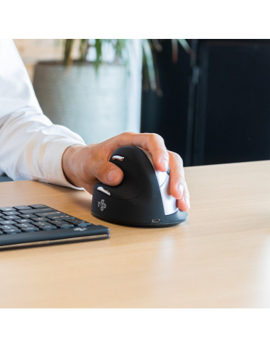 R-Go Tools Ergonomiczna Mysz R-Go He Mysz Rozmiar Duży, Leworęczna, Bezprzewodowa, Czarna