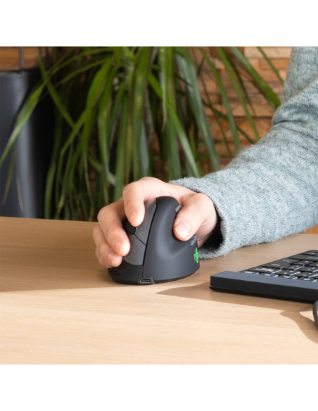 Ergonomiczna Mysz R-Go Maus He Ergonomisch Rechts Bluetooth Mittel Schwarz/Sil Retail