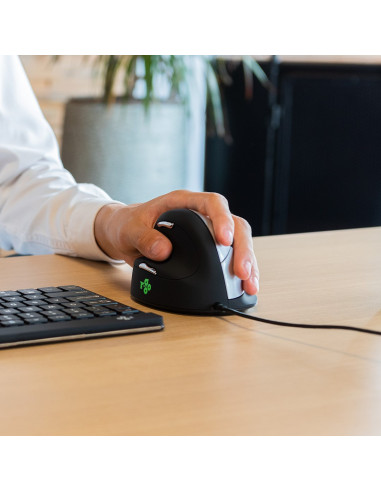R Go Tools R-Go Pele He Ergonomisch Links Usb Mittel Juodas/Silb Retail