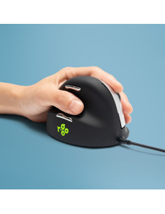 Ergonomiczna Mysz R-Go He Leworęczna Usb Czarna/Srebrna