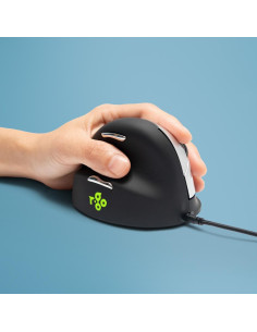 Ergonomiczna Mysz R-Go He Leworęczna Usb Czarna/Srebrna 2