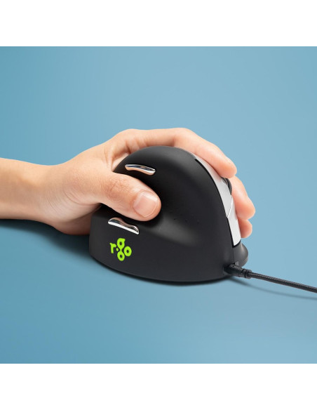 Ergonomiczna Mysz R-Go He Leworęczna Usb Czarna/Srebrna