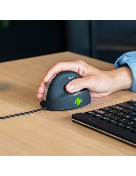 Ergonomiczna Mysz R-Go Maus He Ergonomicznie Praworęczna Usb Średnia Czarna Retail