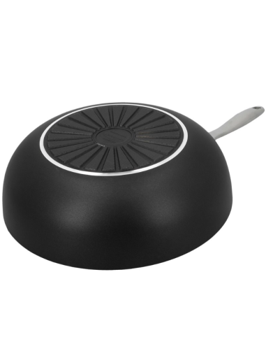 Demeyere Industry 3 Wok/Patelnia Do Mieszania Okrągły 40851-450-0 - 28 Cm