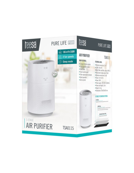 Teesa Pure Life P500 Oczyszczacz Powietrza Biały