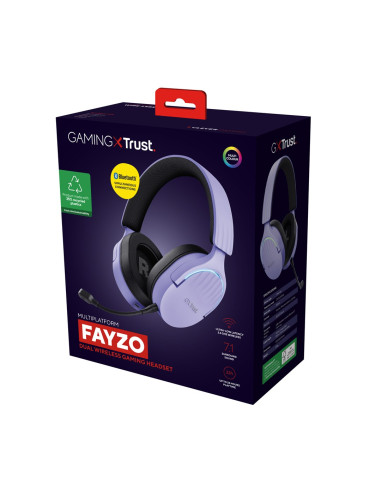 Słuchawki Gamingowe Trust Gxt 491P Fayzo Wireless Purple