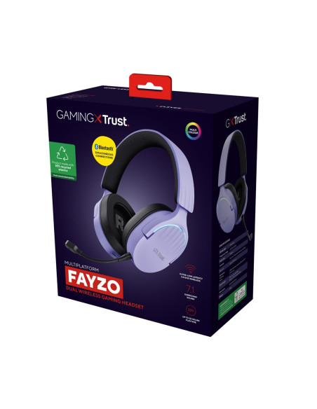 Słuchawki Gamingowe Trust Gxt 491P Fayzo Wireless Purple