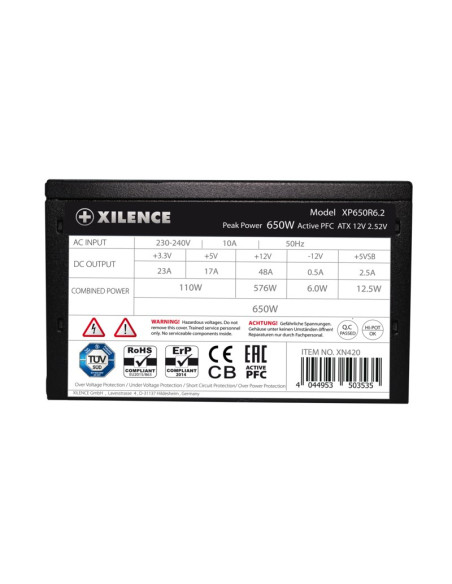 Zasilacz Case Psu Atx2.52 650W/Xn421 Bulk Xilence