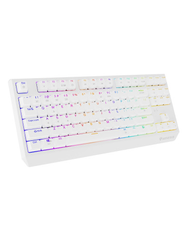 Genesis Thor 230 Tkl Klawiatura Gaming Usb + Rf Wireless + Bluetooth Qwerty Us English Biały