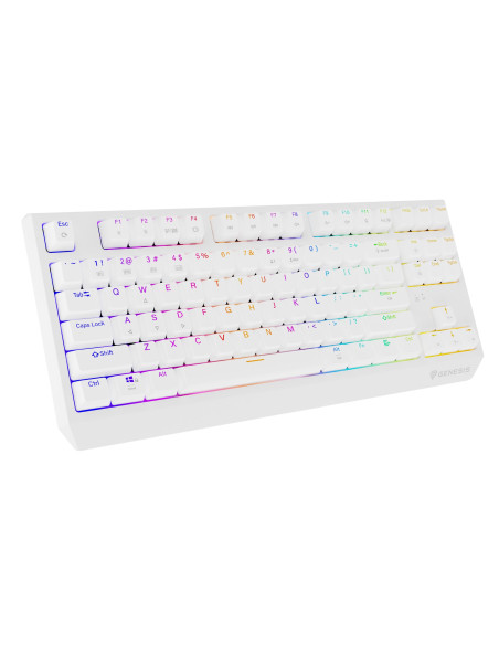 Genesis Thor 230 Tkl Klawiatura Gaming Usb + Rf Wireless + Bluetooth Qwerty Us English Biały