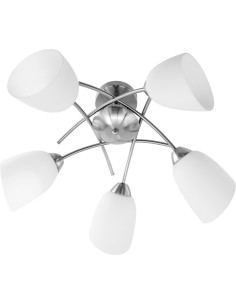 Żyrandol Klasyczna Lampa Sufitowa Wisząca Activejet Nikita Nikiel 5Xe27 Do Salonu 2