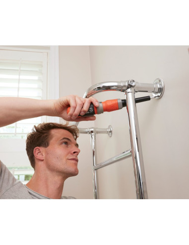 Black & Decker Bcf603C-Qw Wkrętak Zasilany/Zakrętark Udarowy 180 Rpm Czarny, Pomarańczowy
