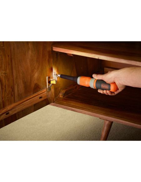 Black & Decker Bcf603C-Qw Wkrętak Zasilany/Zakrętark Udarowy 180 Rpm Czarny, Pomarańczowy