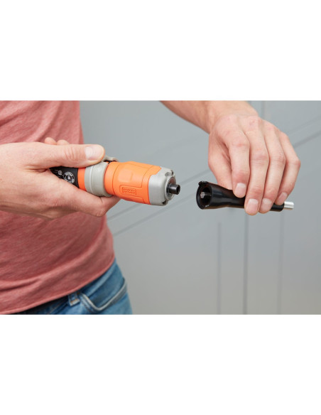 Black & Decker Bcf603C-Qw Wkrętak Zasilany/Zakrętark Udarowy 180 Rpm Czarny, Pomarańczowy