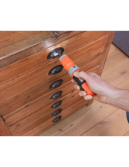 Black & Decker Bcf603C-Qw Wkrętak Zasilany/Zakrętark Udarowy 180 Rpm Czarny, Pomarańczowy