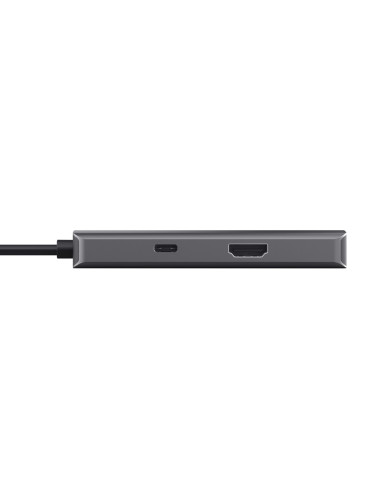 Multi-Port Adapter Trust Dalyx 6-In-1 Usb-C Silver