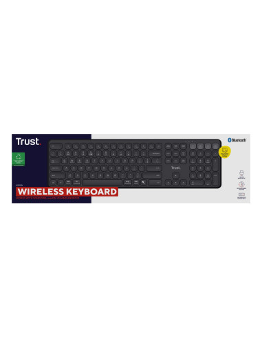 Klawiatura Trust Vaiya Wireless Us Black
