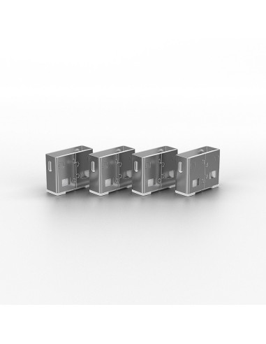 Lindy 40454 Bloker Portów Blokada Portu + Klucz Usb Typu-A Biały Kopolimer Akrylonitrylo-Butadieno-Styrenowy (Abs) 5 Szt.