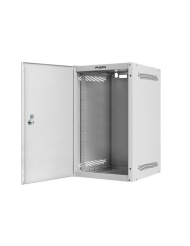 Lanberg Szafa Wisząca Rack 10" 9U 280X310 Szara, Drzwi Metalowe (Flat Pack) Wf10-2309-00S