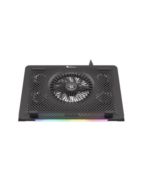 Podstawka Chłodząca Pod Laptopa Genesis Oxid 450 Rgb 15.6" Z Wentylatorem, Podświetlenie, 2 Usb
