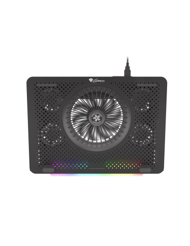Podstawka Chłodząca Pod Laptopa Genesis Oxid 450 Rgb 15.6" Z Wentylatorem, Podświetlenie, 2 Usb