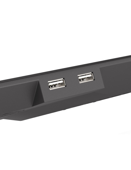 Podstawka Chłodząca Pod Laptopa Genesis Oxid 450 Rgb 15.6" Z Wentylatorem, Podświetlenie, 2 Usb
