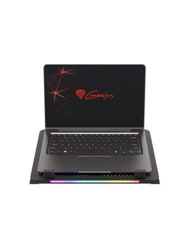 Podstawka Chłodząca Pod Laptopa Genesis Oxid 450 Rgb 15.6" Z Wentylatorem, Podświetlenie, 2 Usb