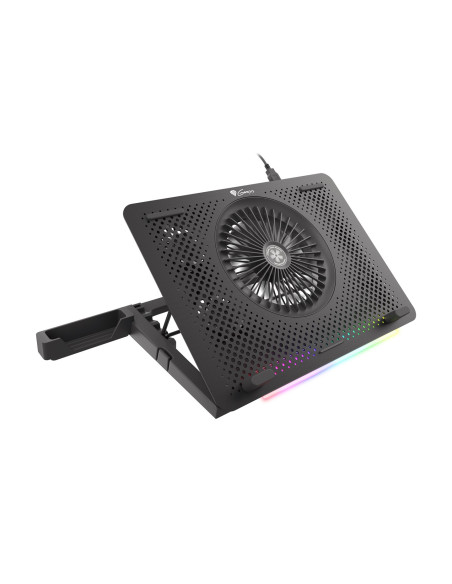Podstawka Chłodząca Pod Laptopa Genesis Oxid 450 Rgb 15.6" Z Wentylatorem, Podświetlenie, 2 Usb