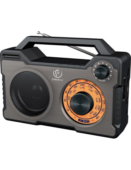 Rebeltec Rodos Przenośny Głośnik Bluetooth Radio Fm 10W Rms
