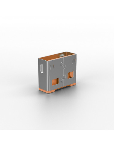 Lindy 40463 Bloker Portów Blokada Portu Usb Typu-A Pomarańczowy Kopolimer Akrylonitrylo-Butadieno-Styrenowy (Abs) 10 Szt.