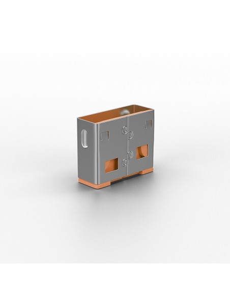 Lindy 40463 Bloker Portów Blokada Portu Usb Typu-A Pomarańczowy Kopolimer Akrylonitrylo-Butadieno-Styrenowy (Abs) 10 Szt.