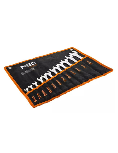 Klucze Płasko-Oczkowe Neo Tools 6-22 Mm, Zestaw 12 Sztuk