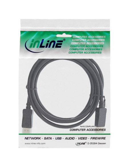 Inline 17203P Kabel Displayport 3 M Czarny