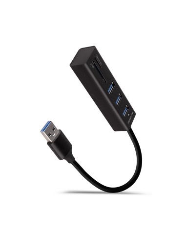 Axagon Hma-Cr3A Koncentrator Wieloportowy, Usb 3.0 Type-A, 3X Usb-A, Sd, Microsd