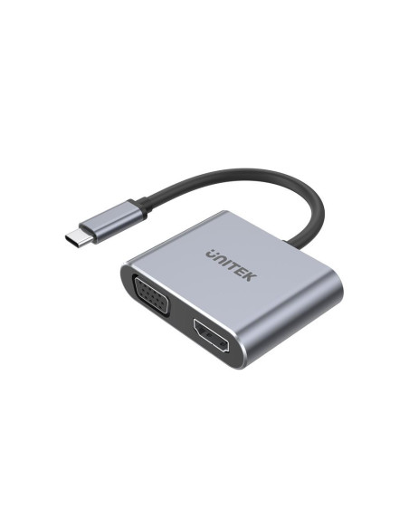 Unitek Hub Usb-C, Hdmi,Vga,Usb-A, Pd 100W, D1049A