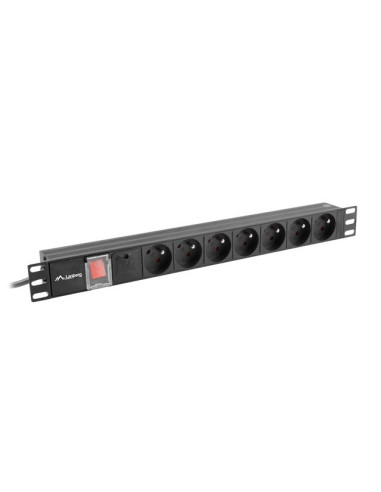 Listwa Zasilająca Lanberg Pdu-07E-0200-Bk (16 A  2M  Kolor Czarny)