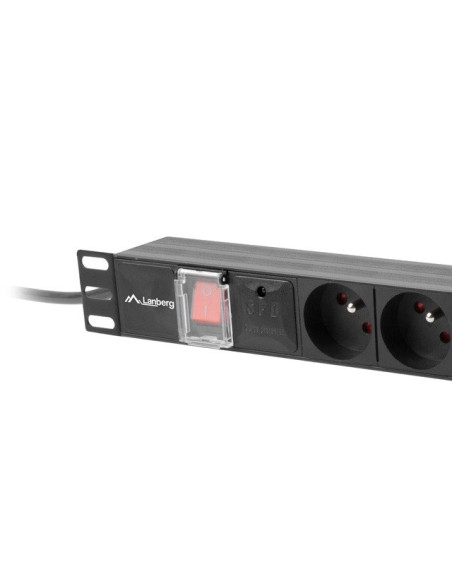 Listwa Zasilająca Lanberg Pdu-07E-0200-Bk (16 A  2M  Kolor Czarny)