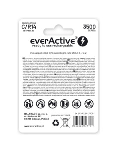 Zestaw Akumulatorków Everactive Evhrl14-3500 (3500Mah   Ni-Mh) 2