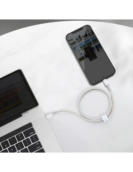 Baseus Kabel Usb-C Do Lightning 20W, 5A, 1M(Biały)
