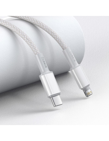Baseus Kabel Usb-C Do Lightning 20W, 5A, 1M(Biały)