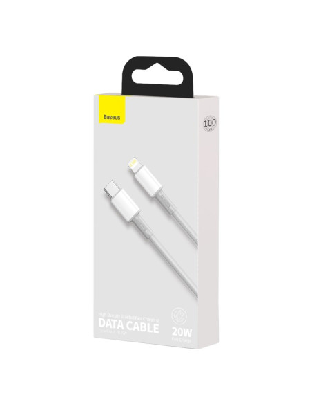 Baseus Kabel Usb-C Do Lightning 20W, 5A, 1M(Biały)