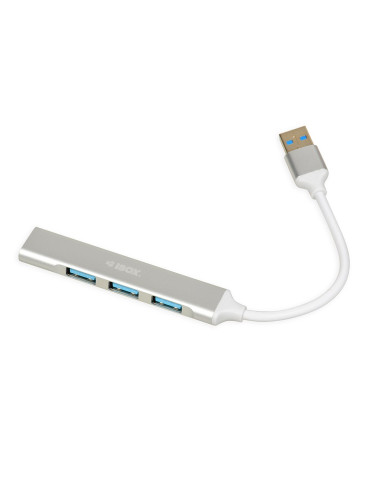 Hub I-Box 4-Portowy Usb3.0 + Usb 2.0, Slim