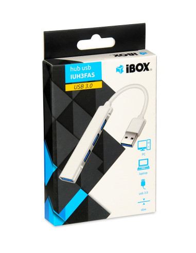 Hub I-Box 4-Portowy Usb3.0 + Usb 2.0, Slim