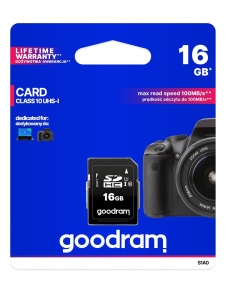 Karta Pamięci Goodram S1A0-0160R12 (16Gb  Class 10, Class U1, V10  Karta Pamięci)