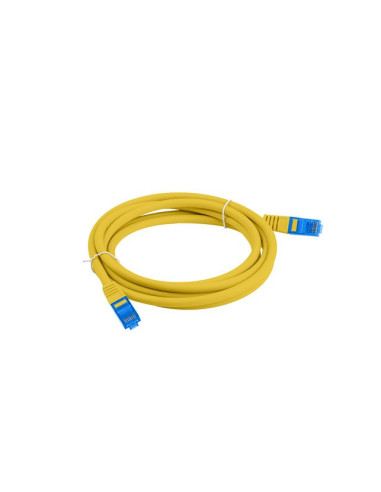 Lanberg Patchcord S/Ftp Kat.6A 3M Żółty Lszh Cca (Fluke Passed) Pcf6A-10Cc-0300-Y