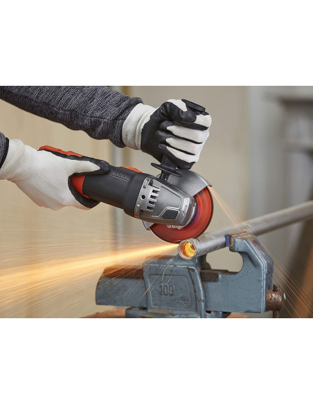 Black & Decker Black+Decker Beg210-Qs Meuleuse D'angle Poignée 3 Positions, 900 W, Noir, 115 Mm